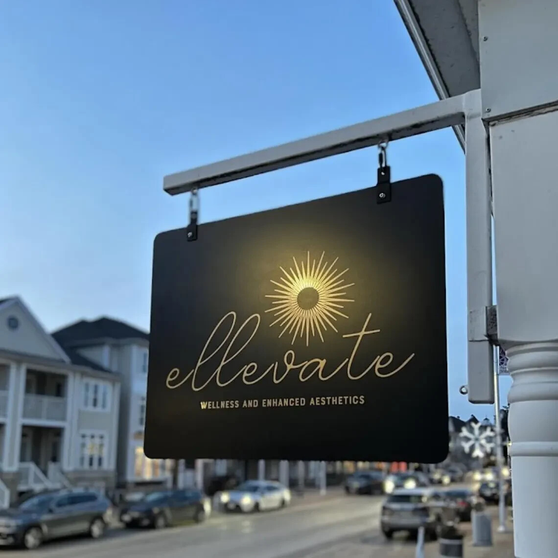 Wall-Mounted Round Blade Sign | Double-Sided Outdoor Business Logo Sign