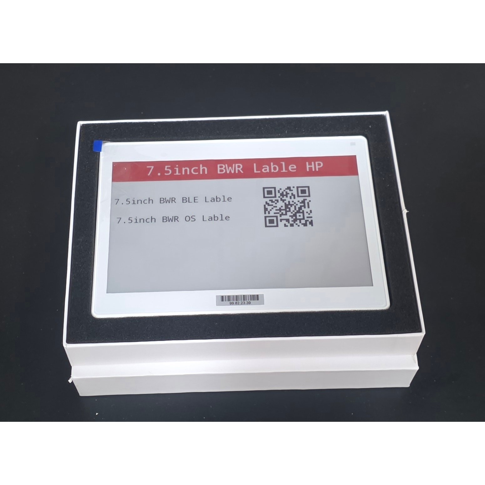 Cuifati 7.5″ Bluetooth E Ink Display Electronic Paper Sign Cordless, 3 Color