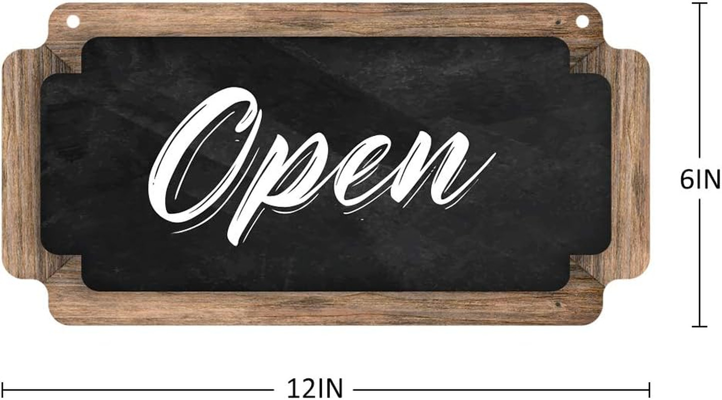 Open Signs for Business Double Sided Chalkboard Style Open Closed Sign for Store