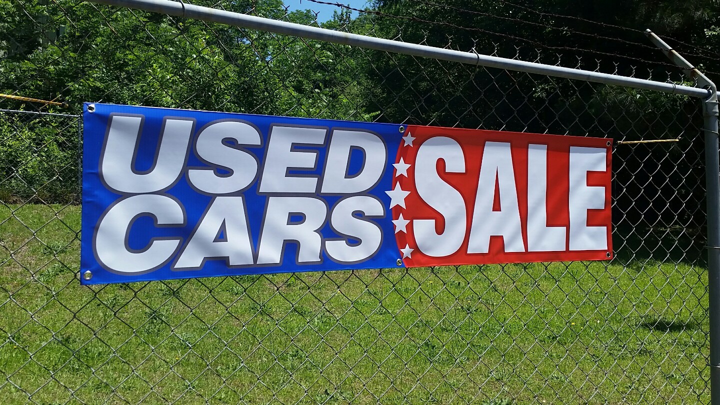 6’x1.5′ USED CARS SALE Banner Dealership Broker Open Sign Display Pre-Owned Car