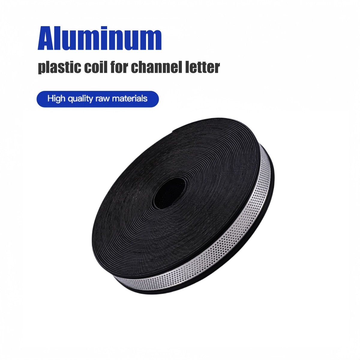 108ft Aluminum Coils for Channel Letter w/ Perforated Punching Trim Cap w/ Edge