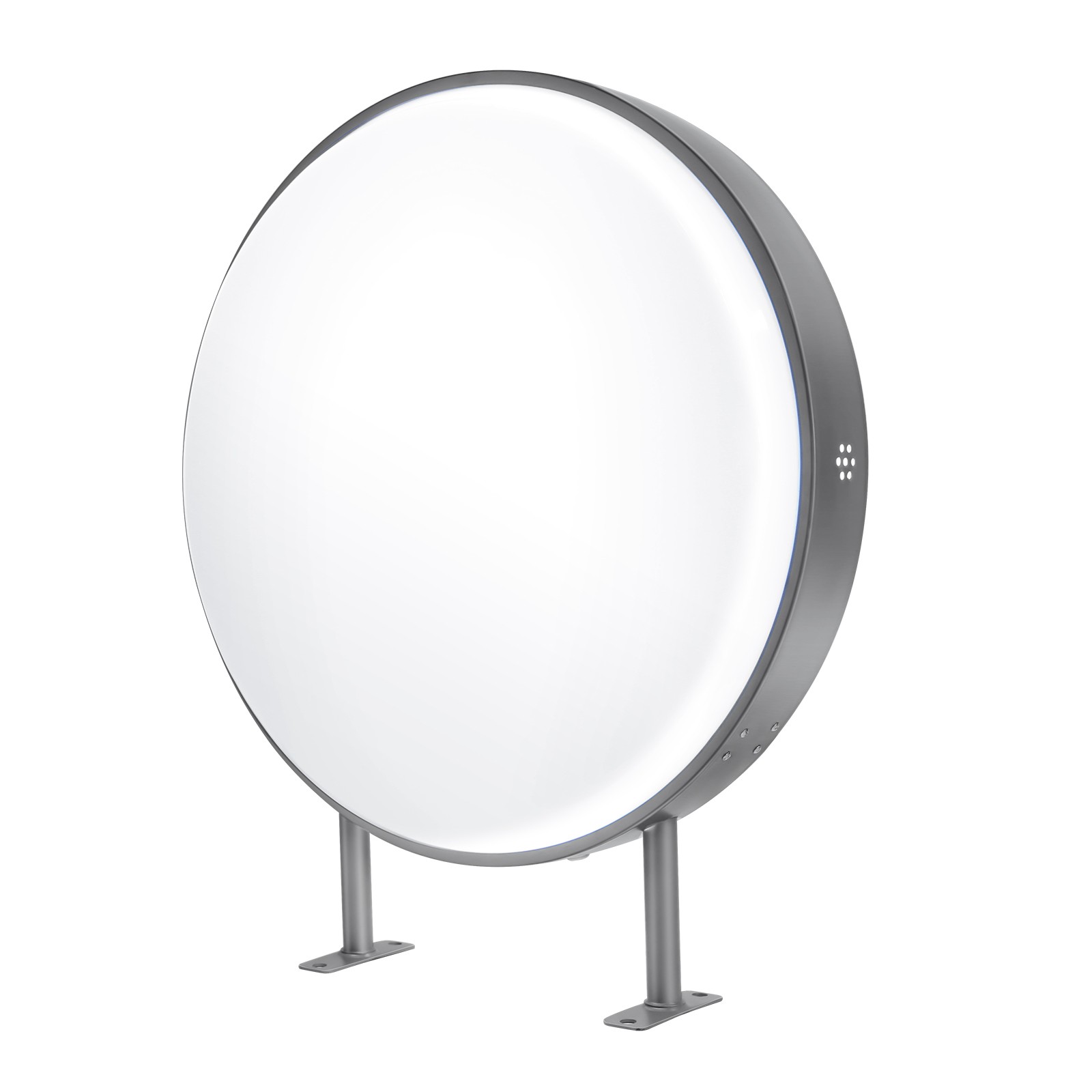 24Inch LED Round Sign Light Box Advertising Projecting Light Box Double Sided