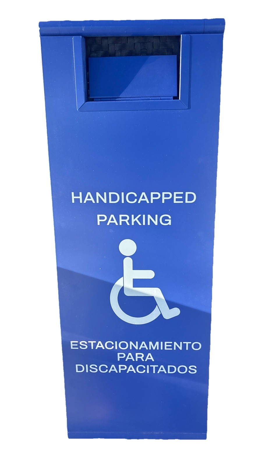 Stainless Steel Handicapped Parking Sign Portable Foldable Sign – 2Pack 24”x 8.6