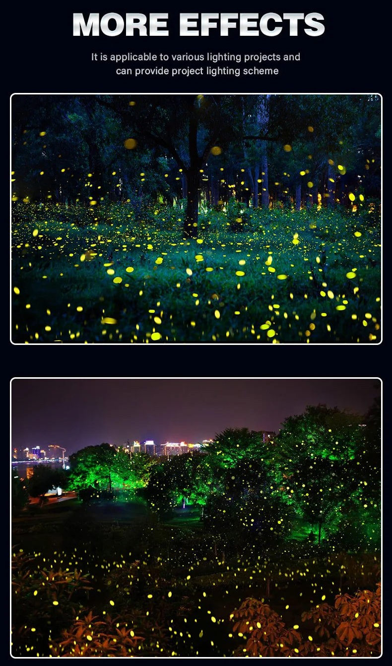 30W Dynamic Waterproof LED Firefly Projector Light In/Outdoor Garden Home Decor