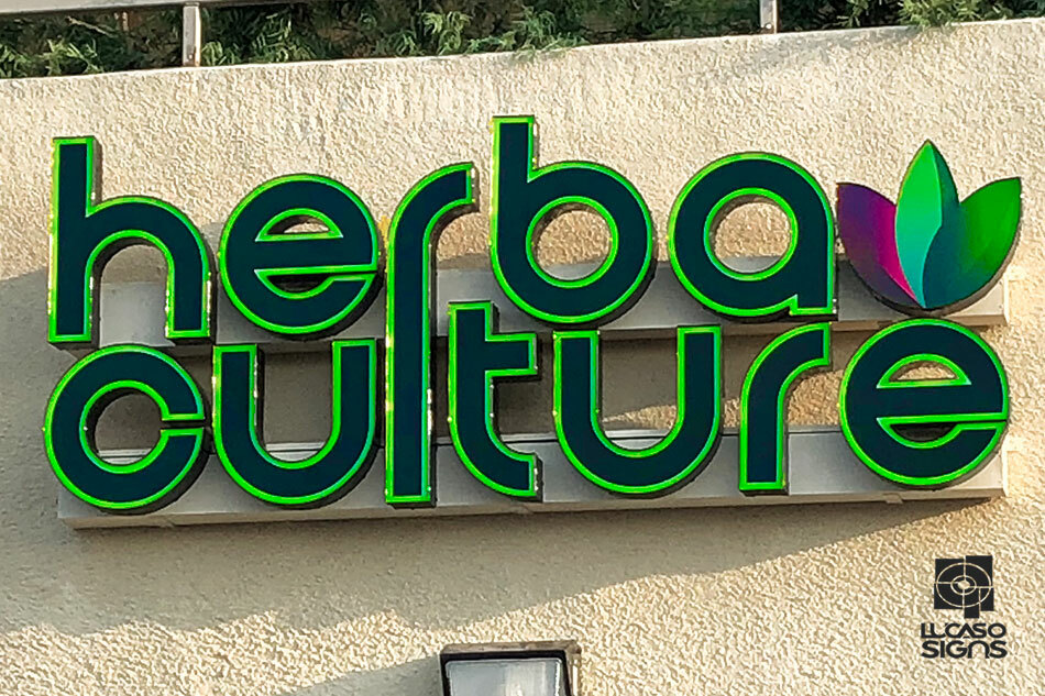 Custom Channel Letters Led Illuminated Storefront Outdoor signage 14 Inches