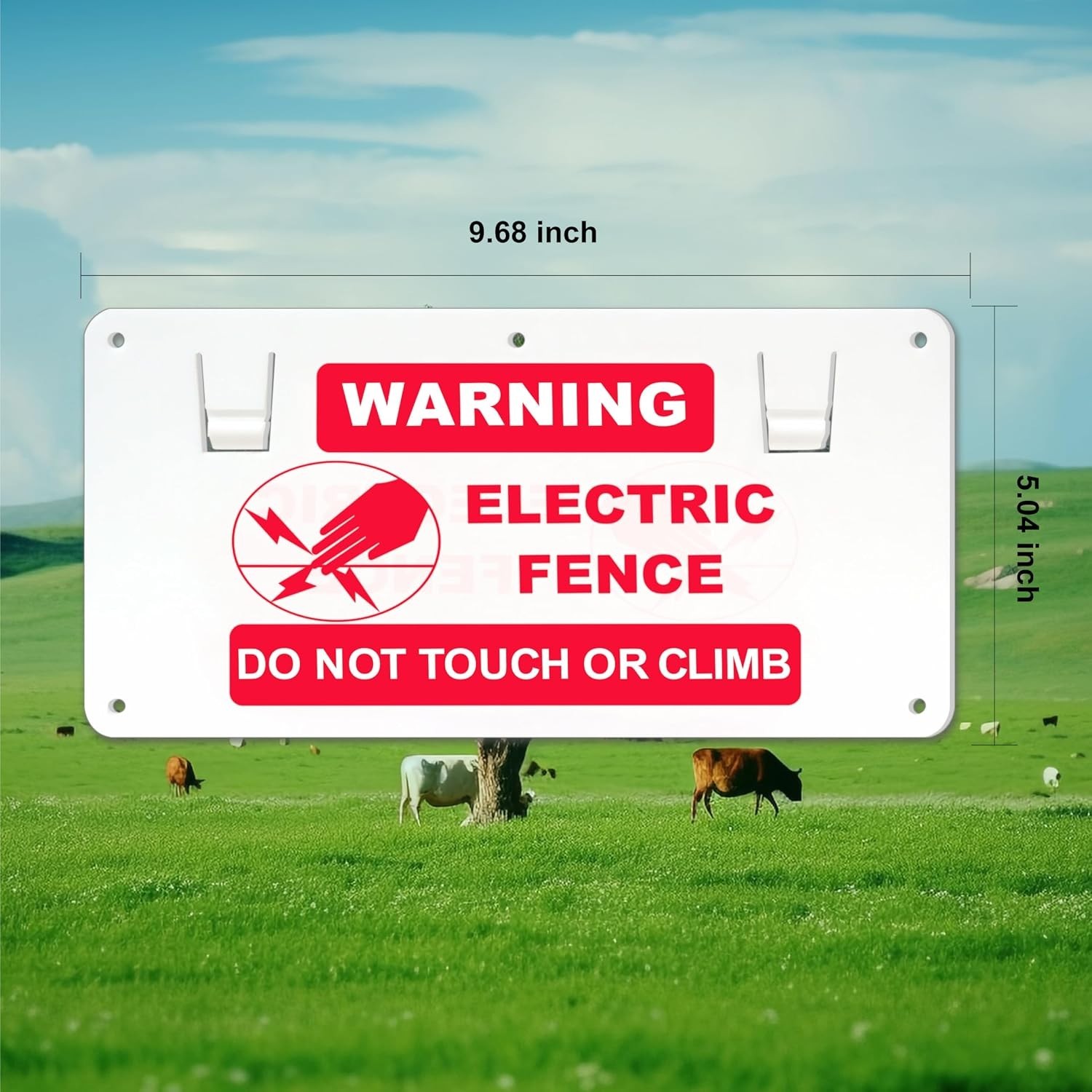 15 Pcs Electric Fence Warning Sign, No Touching or Electric Safety Sign to Pr…