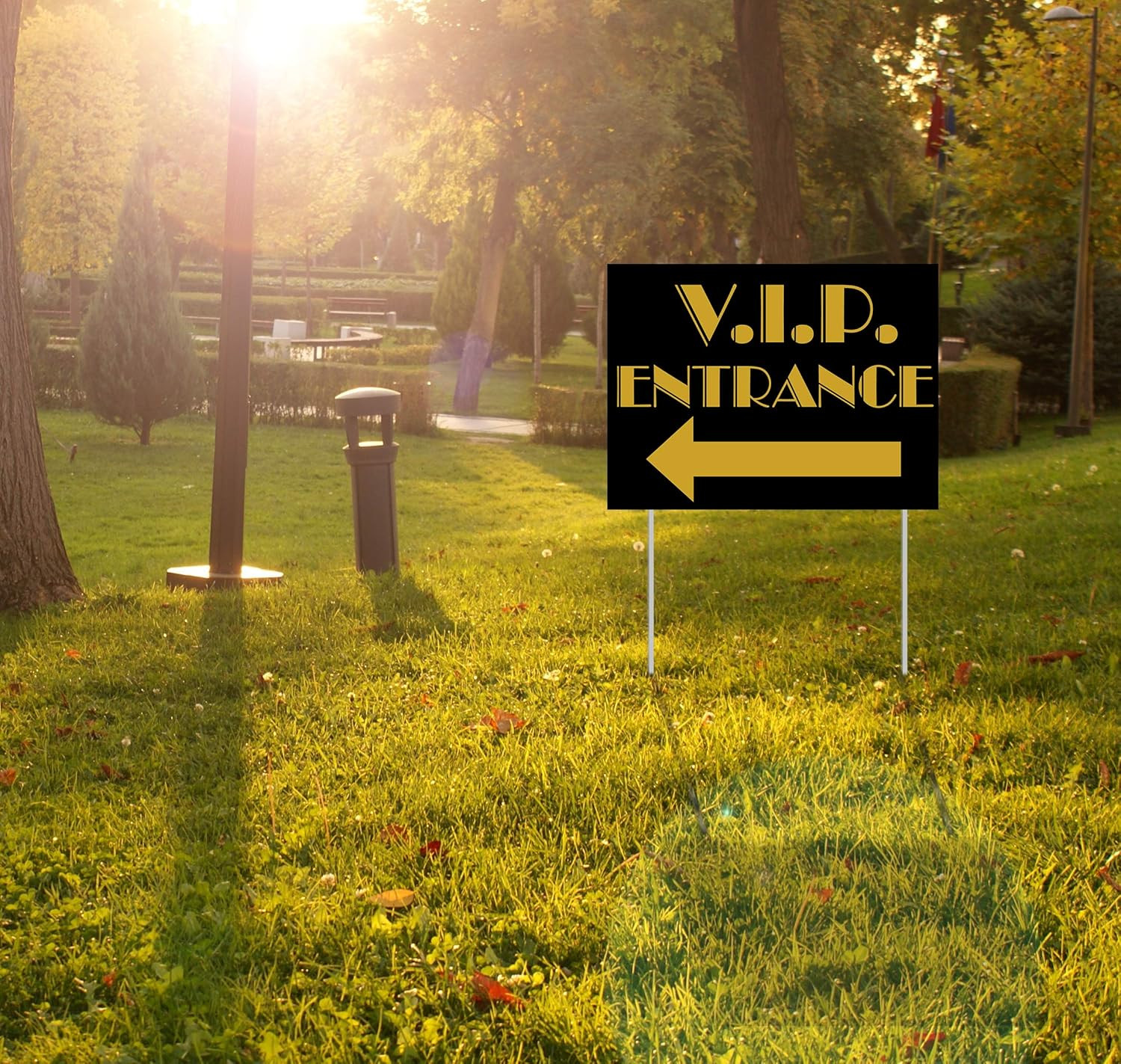 VIP Entrance Yard Sign Party Accessory (1 Count)