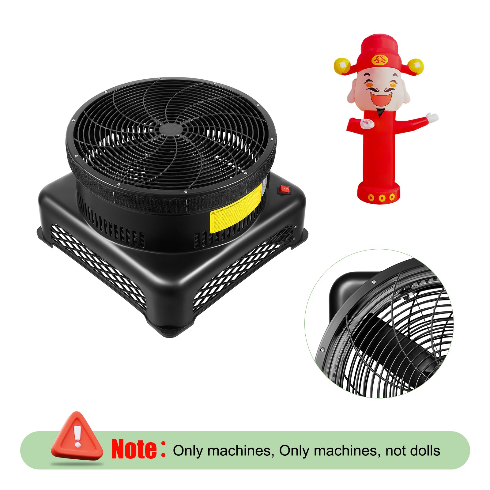 Inflatable Business Sign Sky Dancer Blower For Booming Business 750W 3400RPM