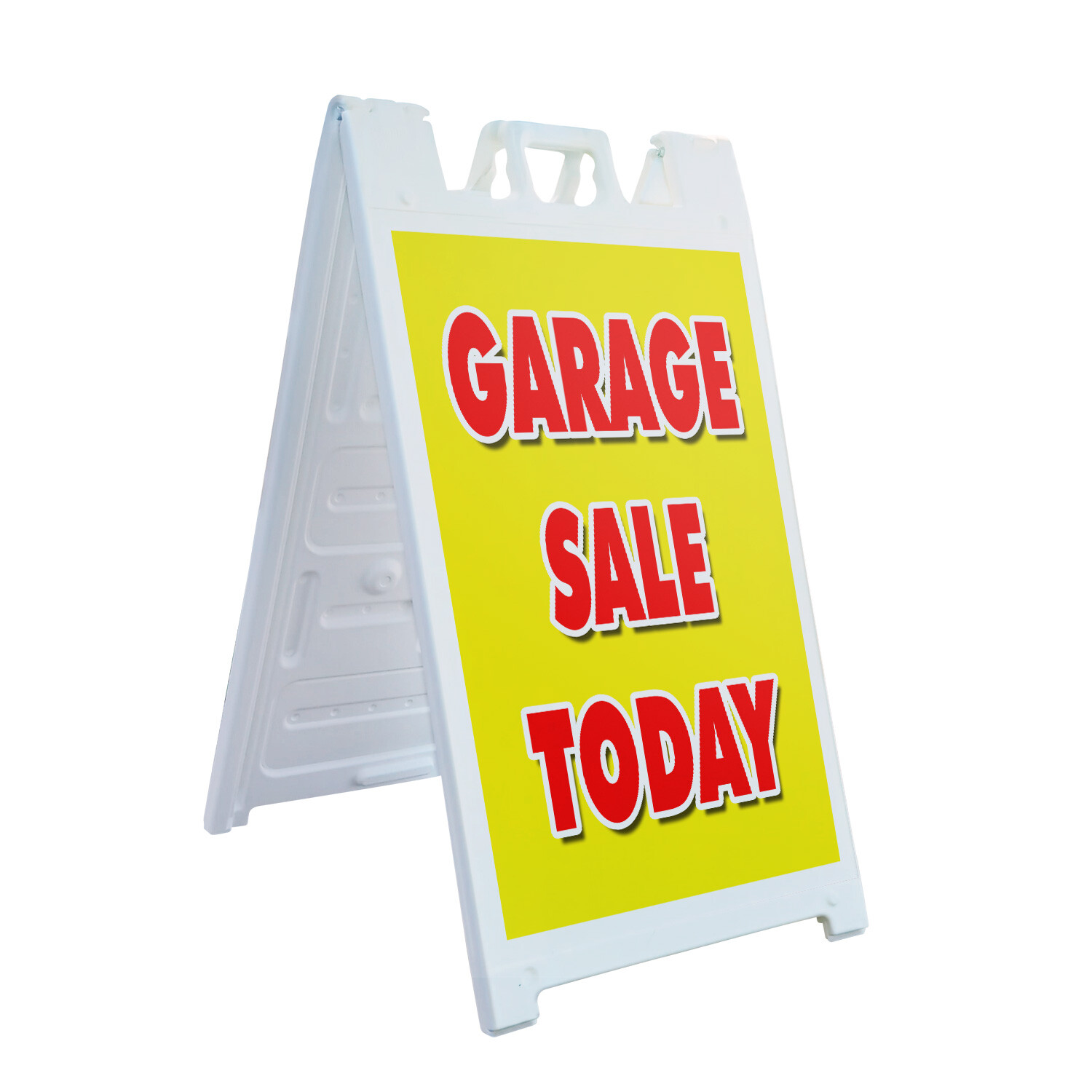 A-frame Sidewalk Garage Sale Today 24″ x 36″ Double Sided A-Frame Sidewalk Sign