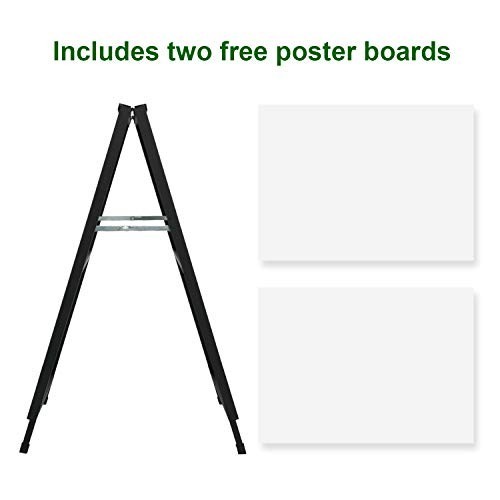 Heavy Duty A-Frame Sidewalk Sign 24×36, Portable Double-Sided Sandwich Board, Me