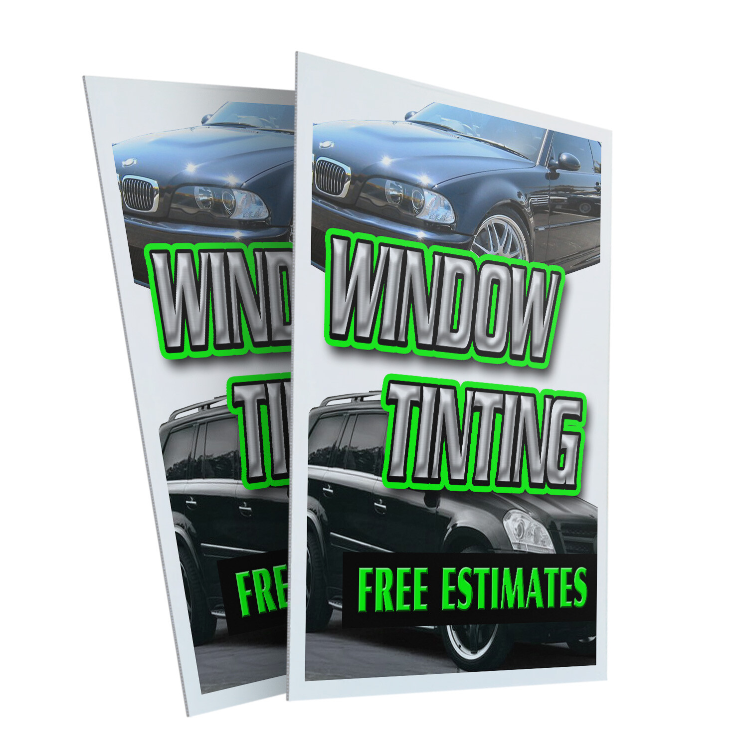 A-frame Sidewalk Window Tinting Free Estimates 24″ x 36″ Double Sided A-Frame Si