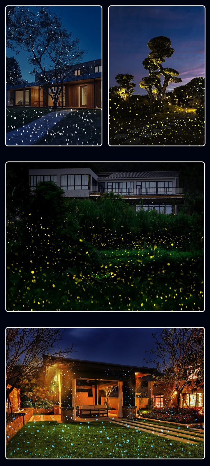 30W Dynamic Waterproof LED Firefly Projector Light In/Outdoor Garden Home Decor