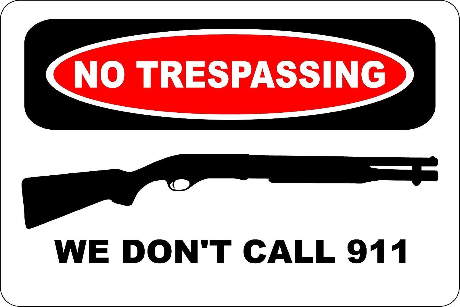 No Parking No Trespassing No Smoking Beware Dog Pool, Fire Notice PVC Signs 8×12
