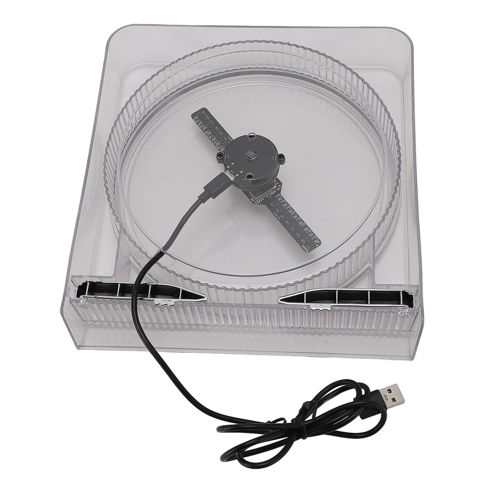 14cm 3D Hologram Fan With Cover Holographic Projector Advertising Display 1 CDUR