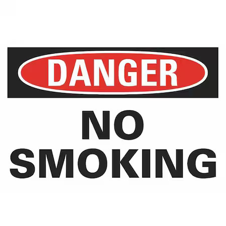 Lyle U1-1025-Ed_14X10 No Smoking Sign, 10″ H, 14 In W, Non-Pvc Polymer,