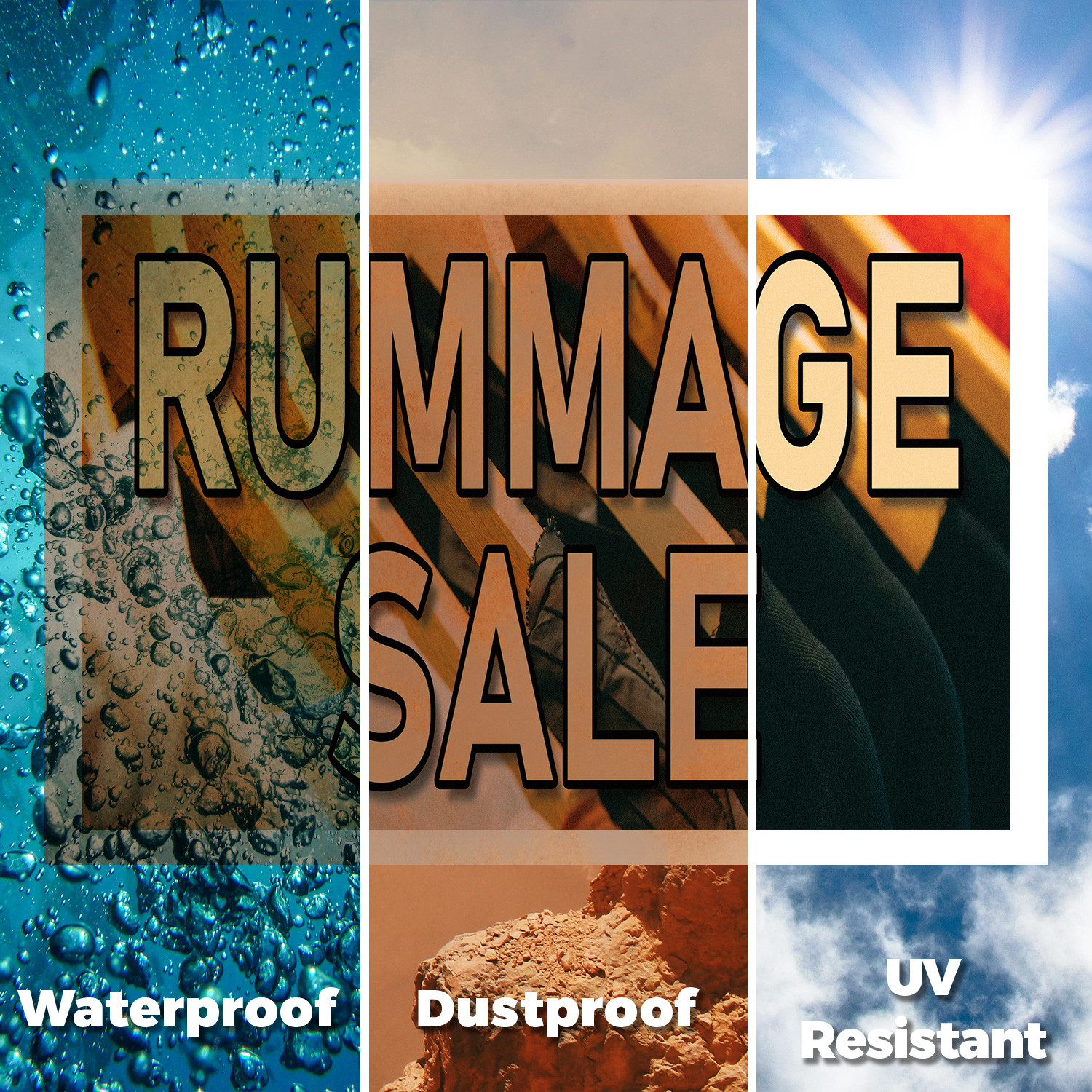 Rummage Sale Yard Sign Local Bargains, Community Events, Professional Signage