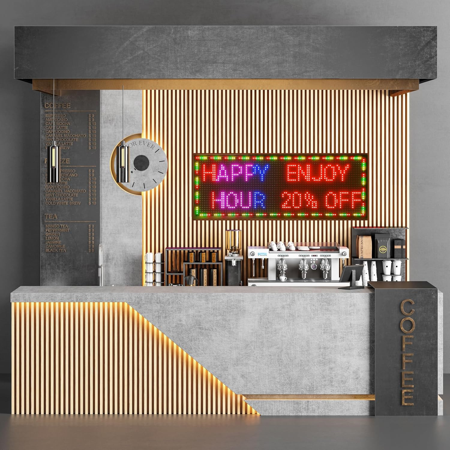 Customizable LED Scrolling Sign – Waterproof Open Sign for Business 40×14 Inch