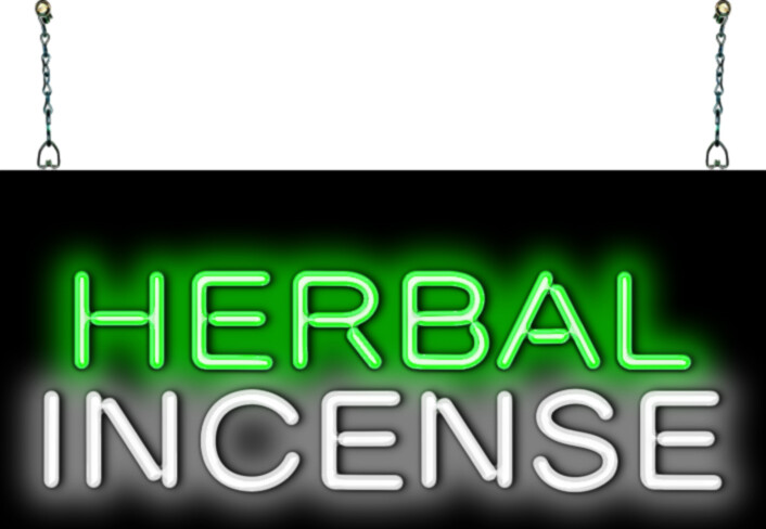 Herbal Incense Neon Sign Hand Bent Easy Installation Advertise
