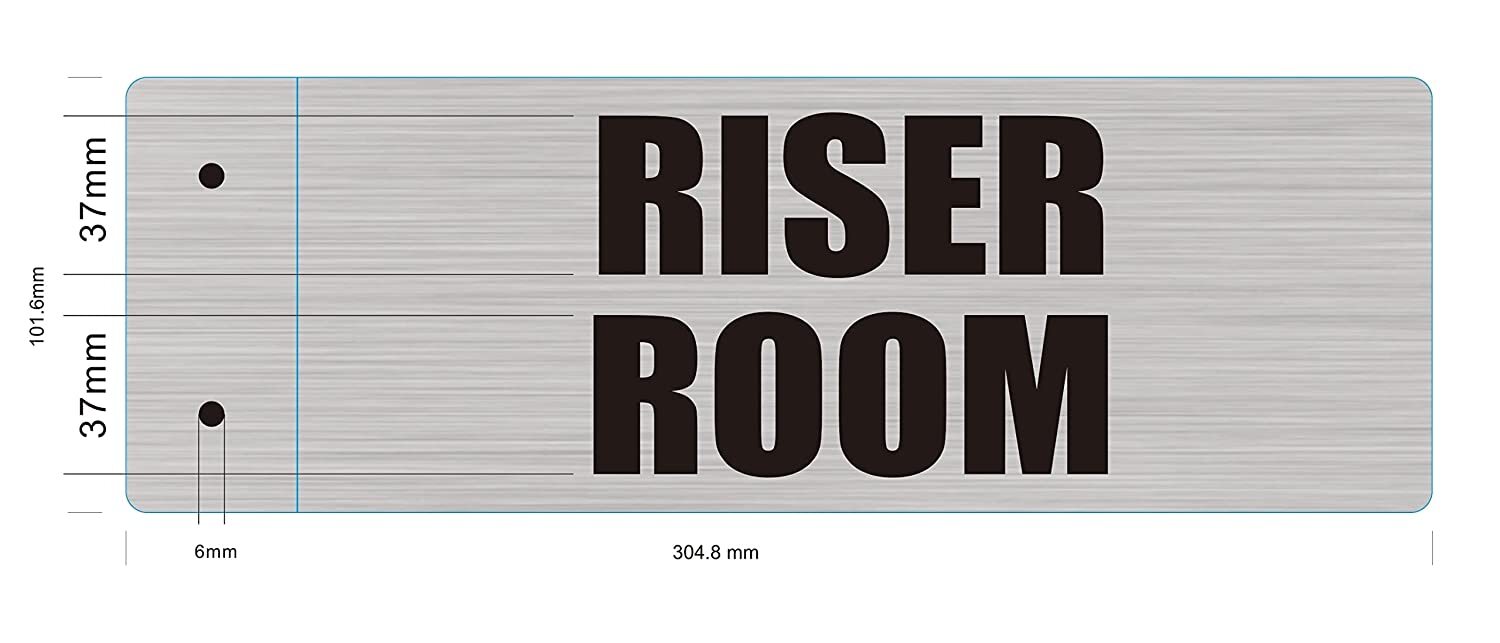 Riser Room Sign -Two-Sided/Double Sided Projecting, Corridor-REF24-1027