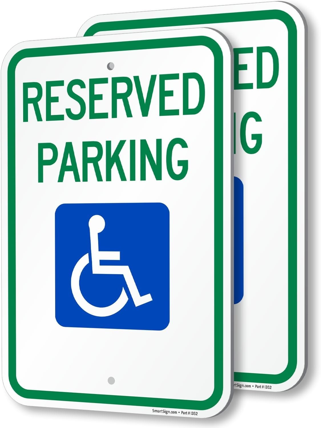 UV Resistant Reserved Parking Sign – 18×12 Inch, Set of 2