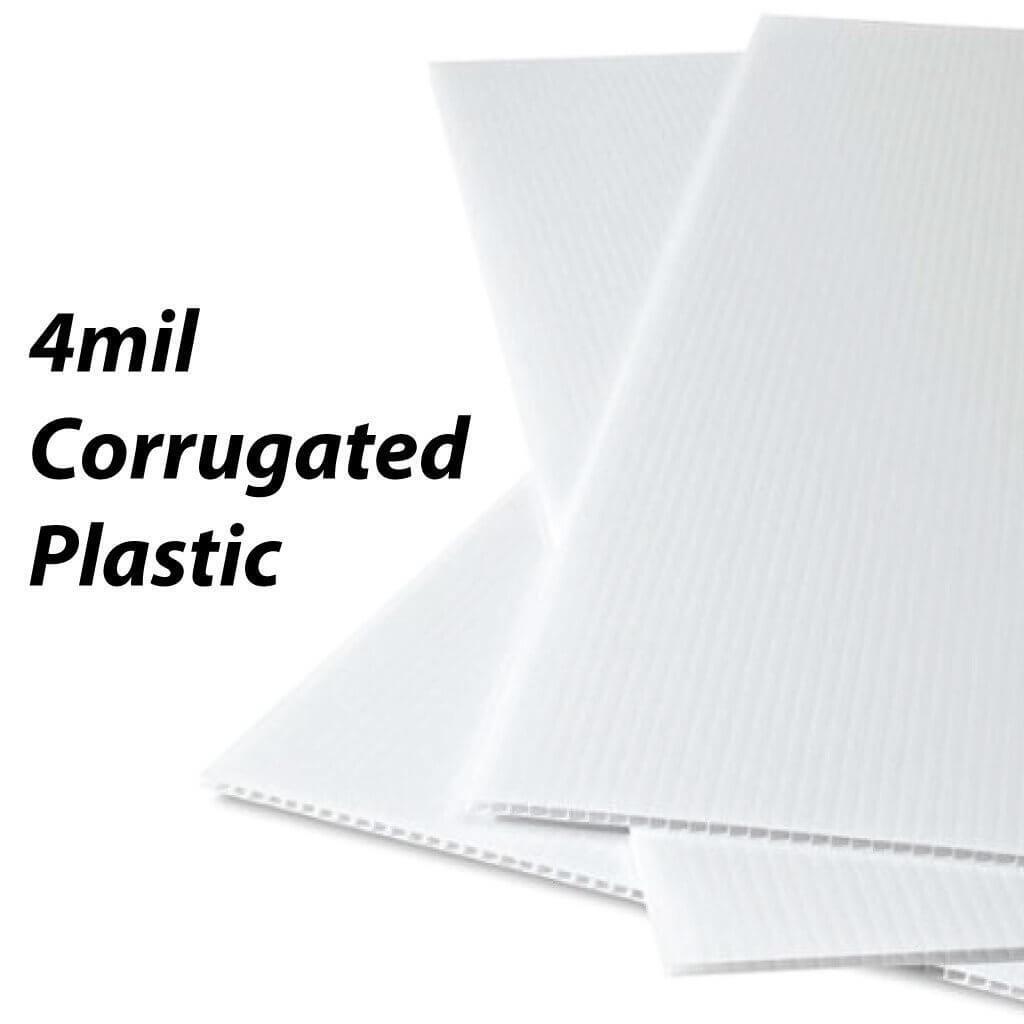 22″ Round Corrugated Plastic Yard Sign Blanks, 4mil thick, Various Color Options