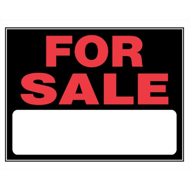 15 In. x 19 Inch Size Weatherproof Plastic Auto FOR SALE Sign Durable Sell Car