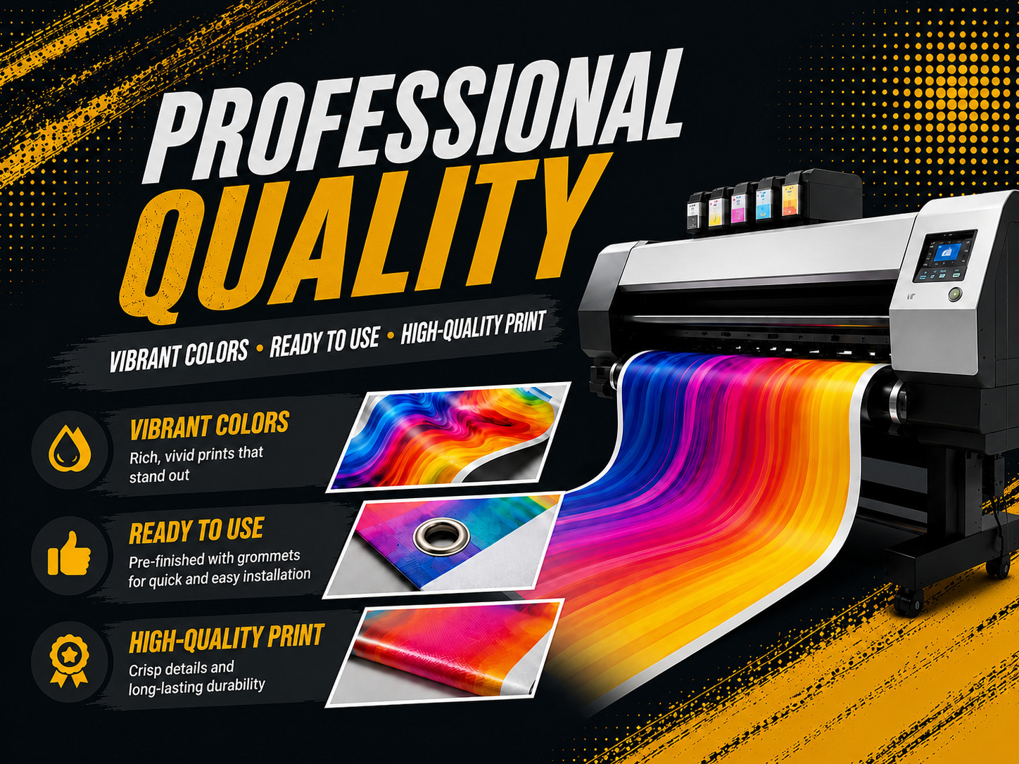 Custom Vinyl Banner Waterproof UV Resistant 13oz Heavy Duty Fast Shipping USA