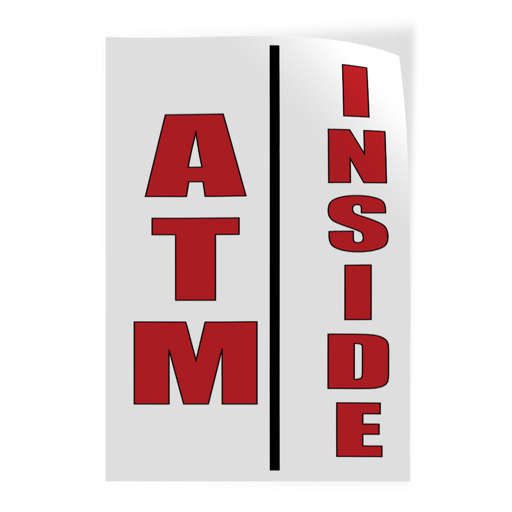 Door Decals Vertical Vinyl Stickers Multiple Sizes Atm Inside Business Vinyl