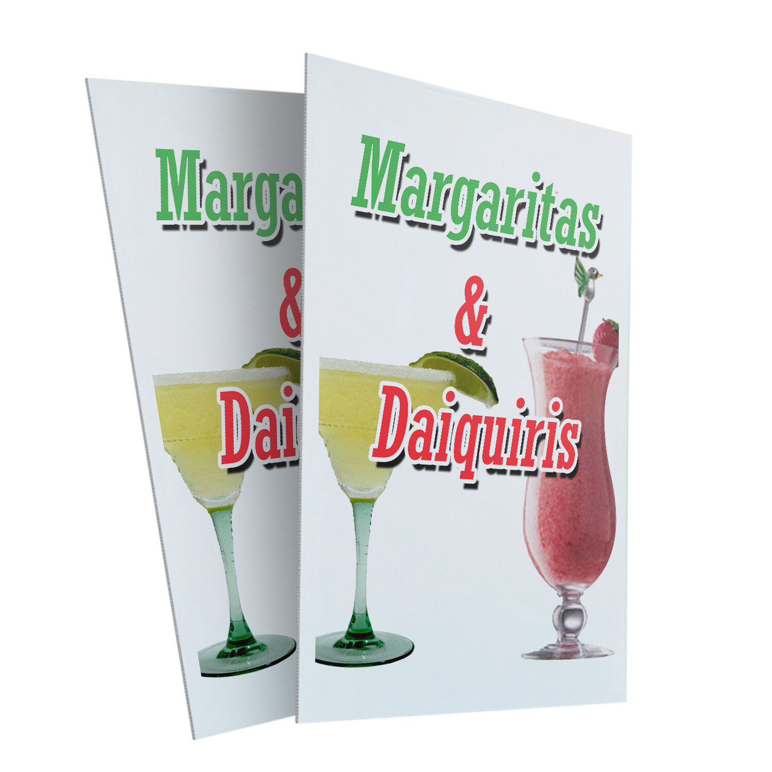 A-frame Sidewalk Margaritas & Daiquiris 24″ x 36″ Double Sided A-Frame Sidewalk