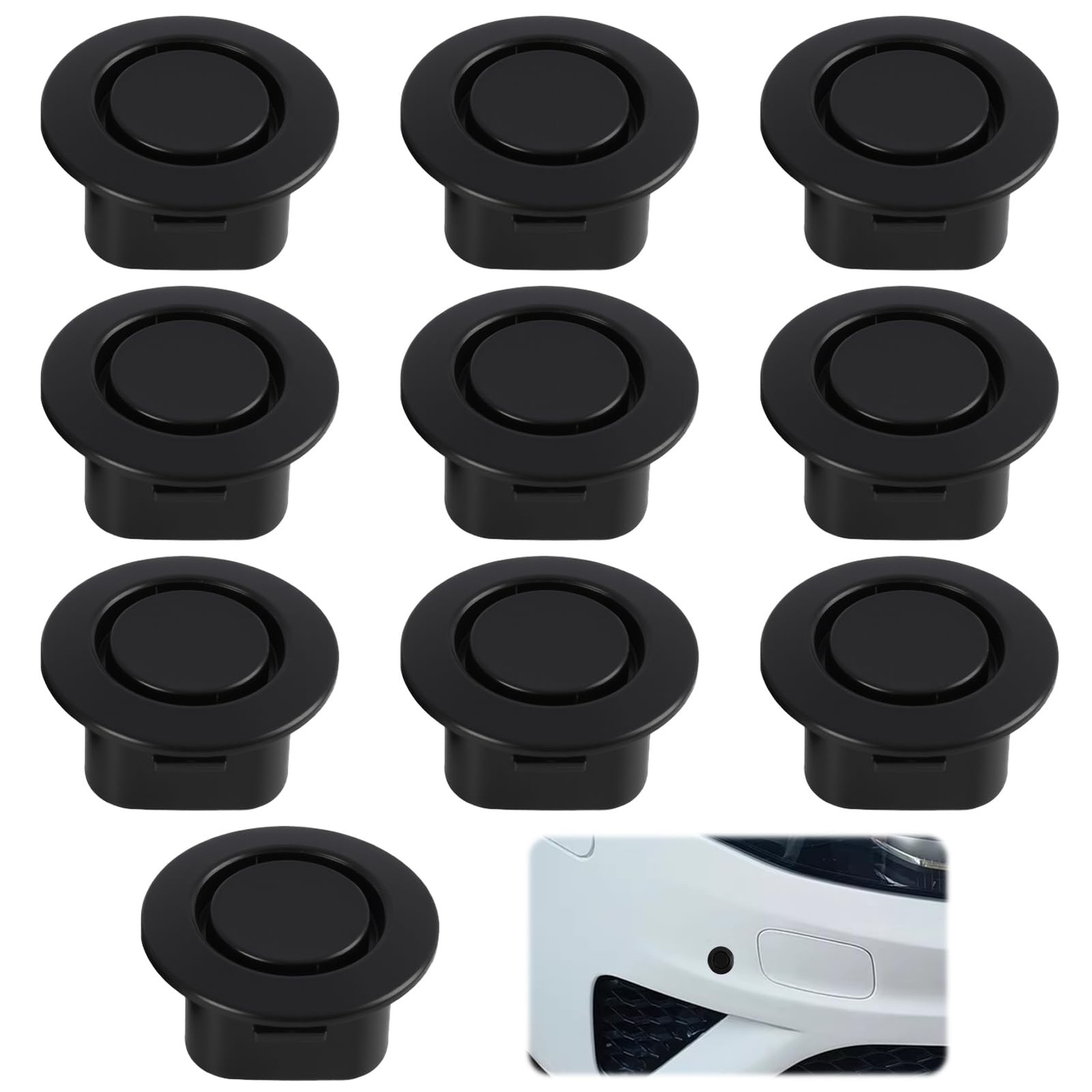Vvluvva 10 Pcs Car Bumper Hole Plugs, 22mm Universal Parking Sensor Delete…