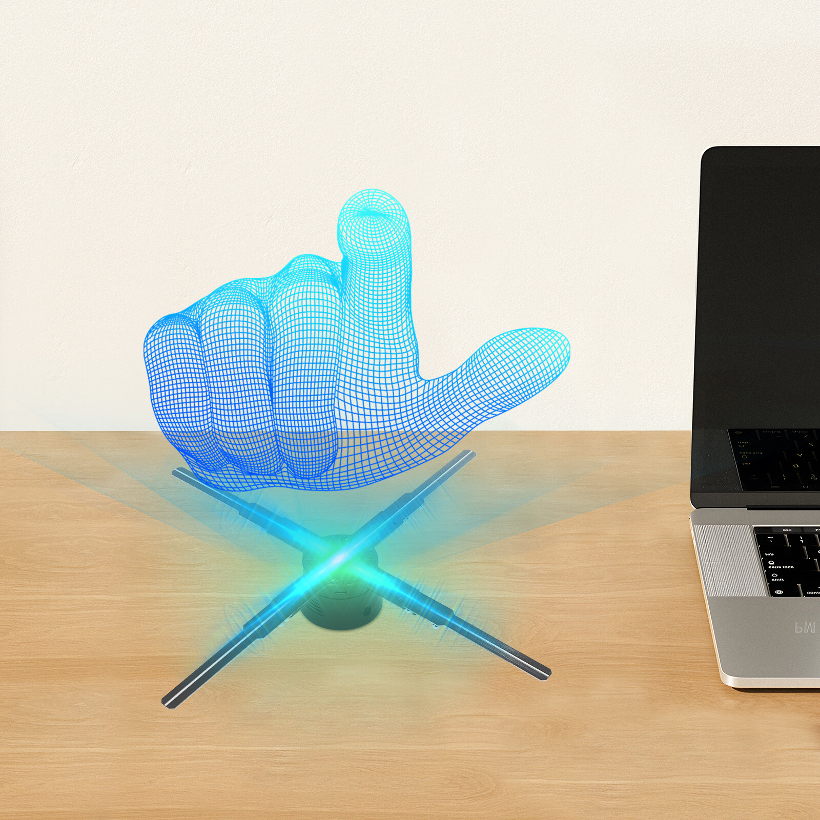 LED Hologram Fan Hologram Fan Projector with Remote 3D Hologram Display Fan USA