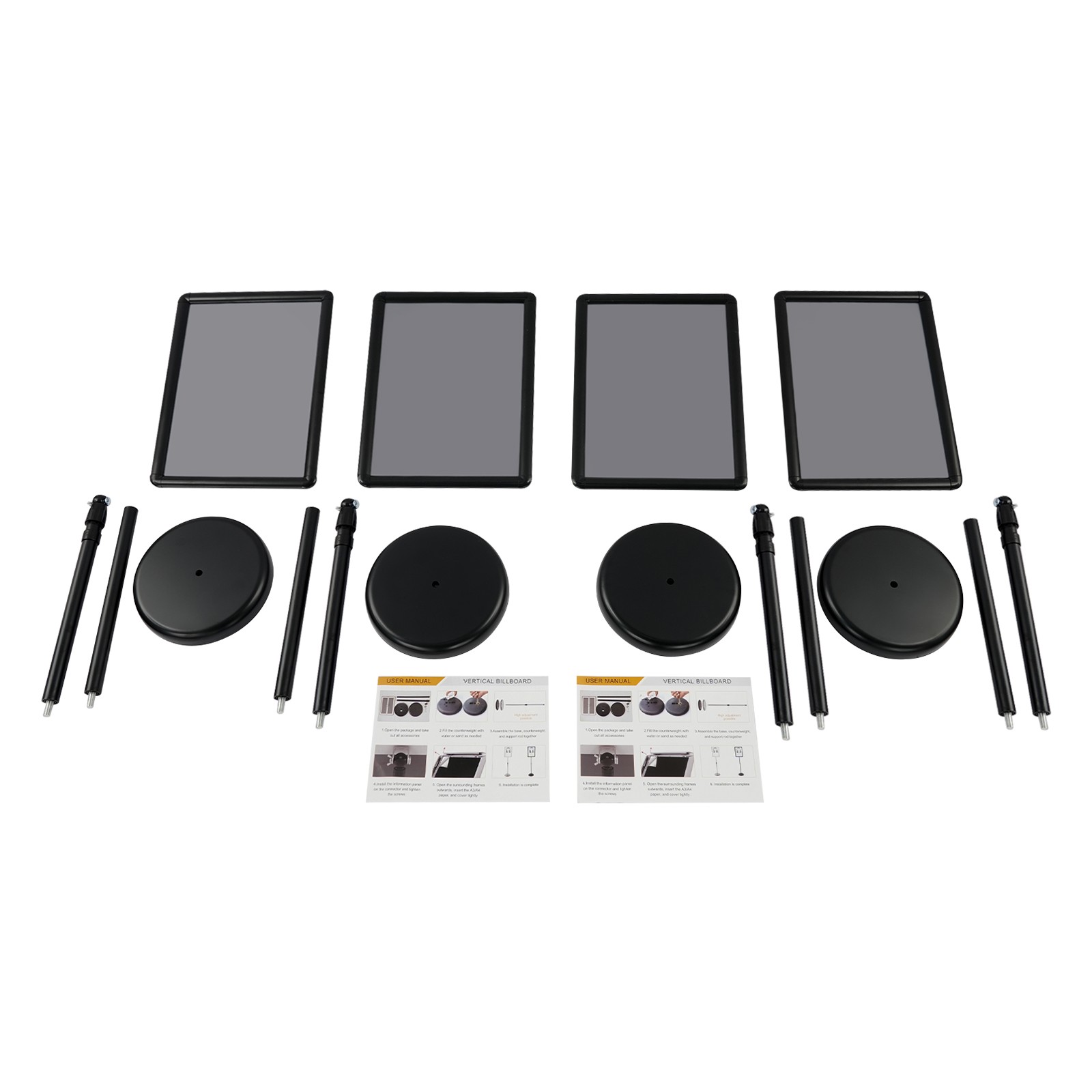 Advertising Display Stand Poster Stand Adjustable Floor Standing Sign Holder