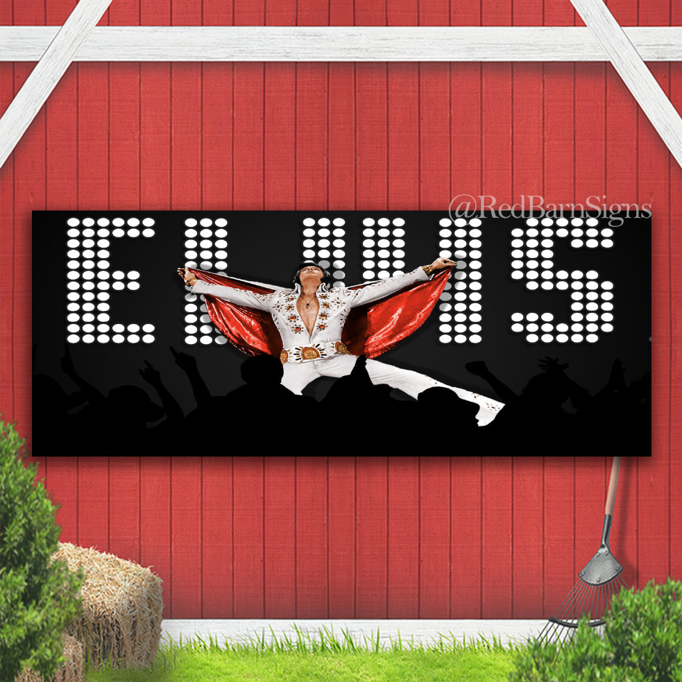 Elvis Presley Indoor Outdoor Banner Sign with grommets