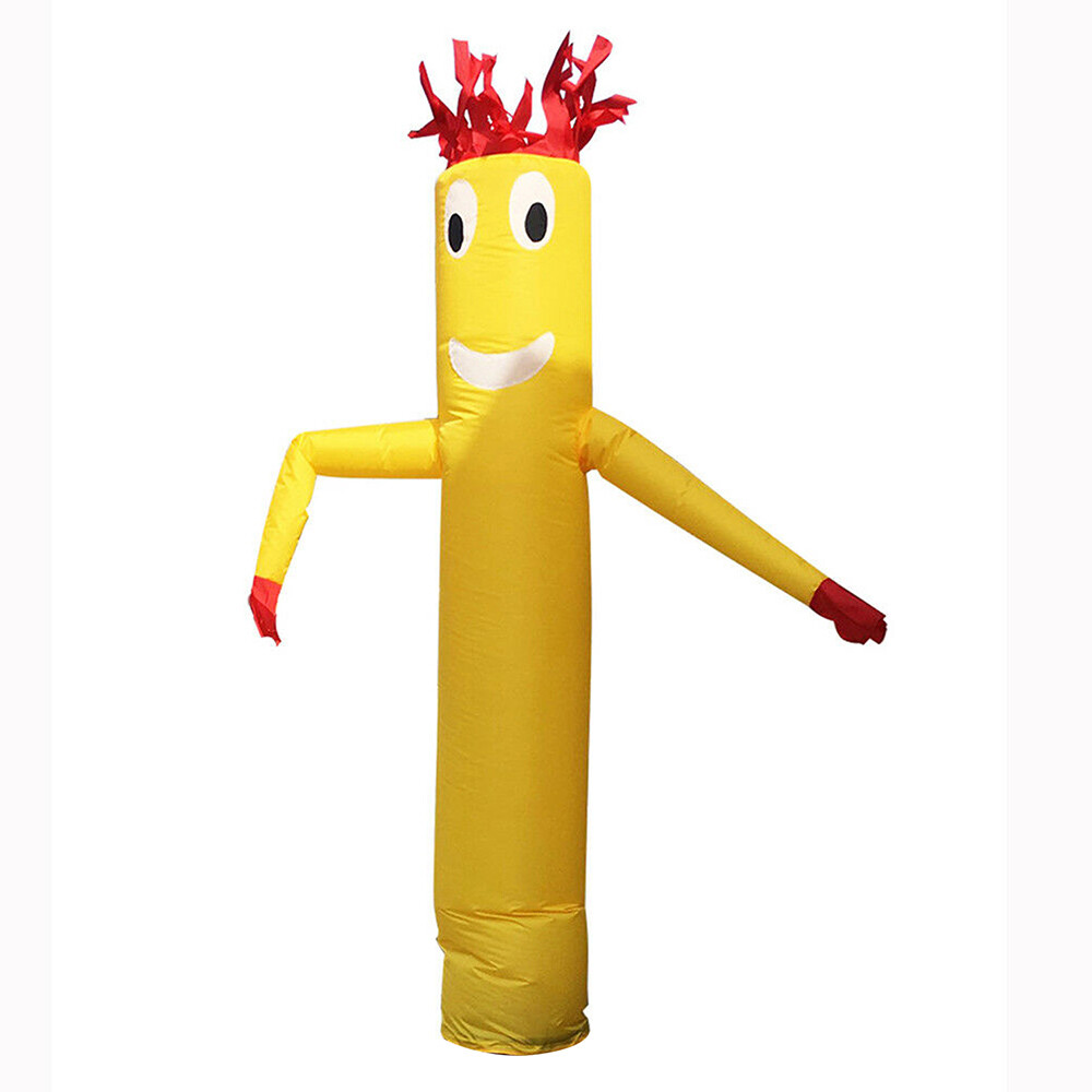 10FT Inflatable Tube Yellow Wind Dancer Air Puppet Sky Wavy Man For Shop/Mall