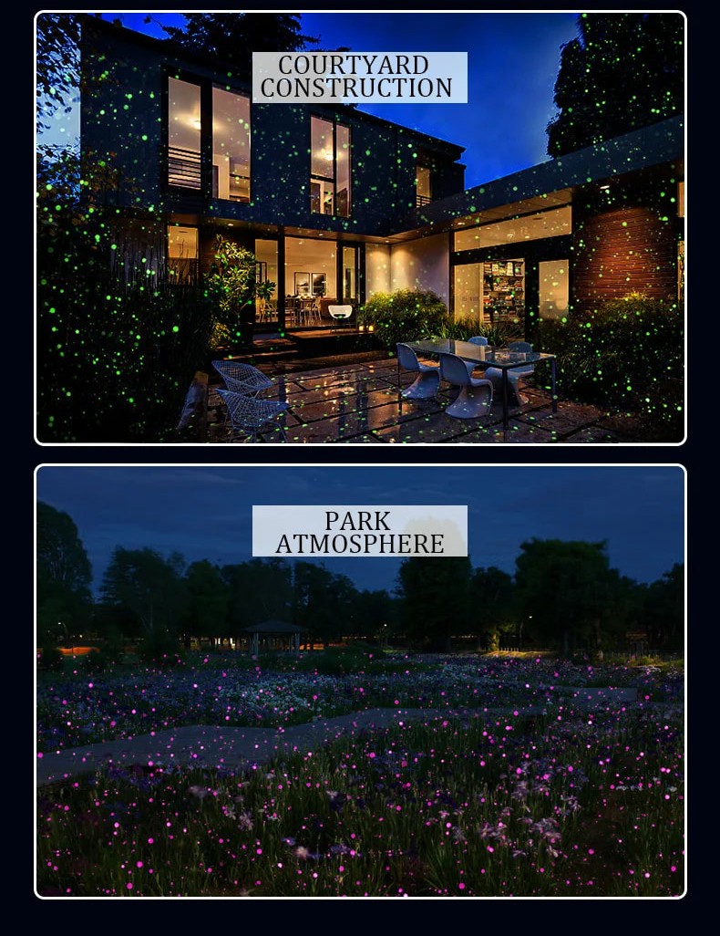 30W Dynamic Waterproof LED Firefly Projector Light In/Outdoor Garden Home Decor
