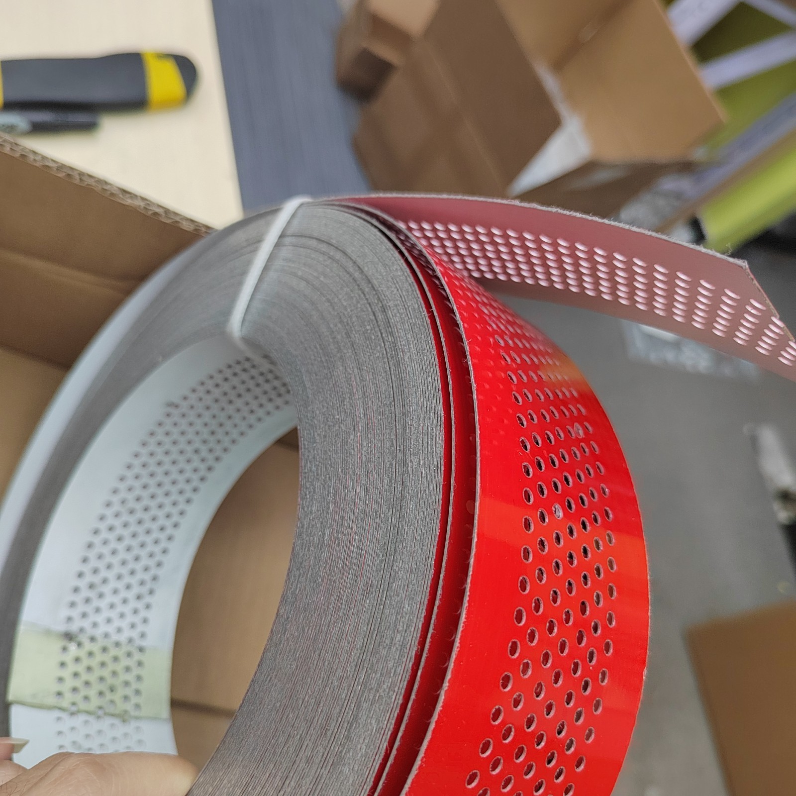 50M Aluminum Coil fr Channel Letters Perforated Aluminum Strips Punching w/ Hole