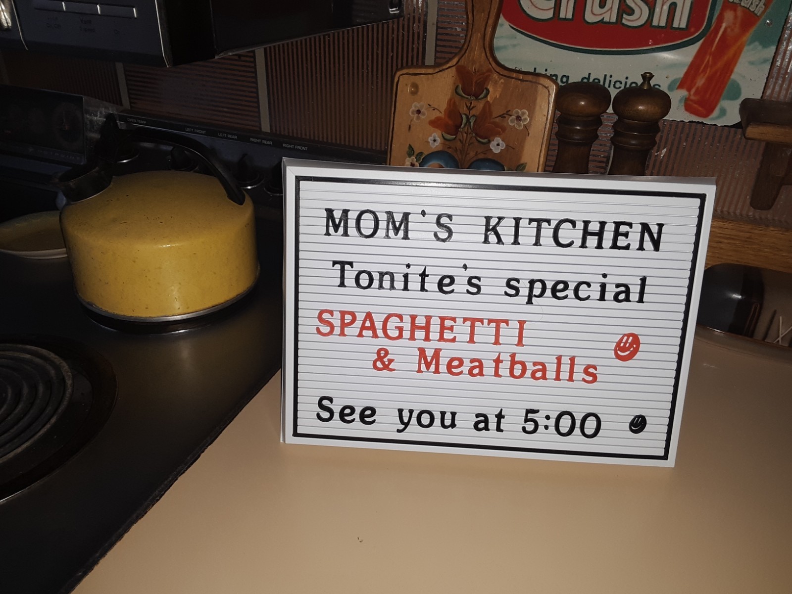 Vintage Open/Closed Sign with Movable Letters NOS