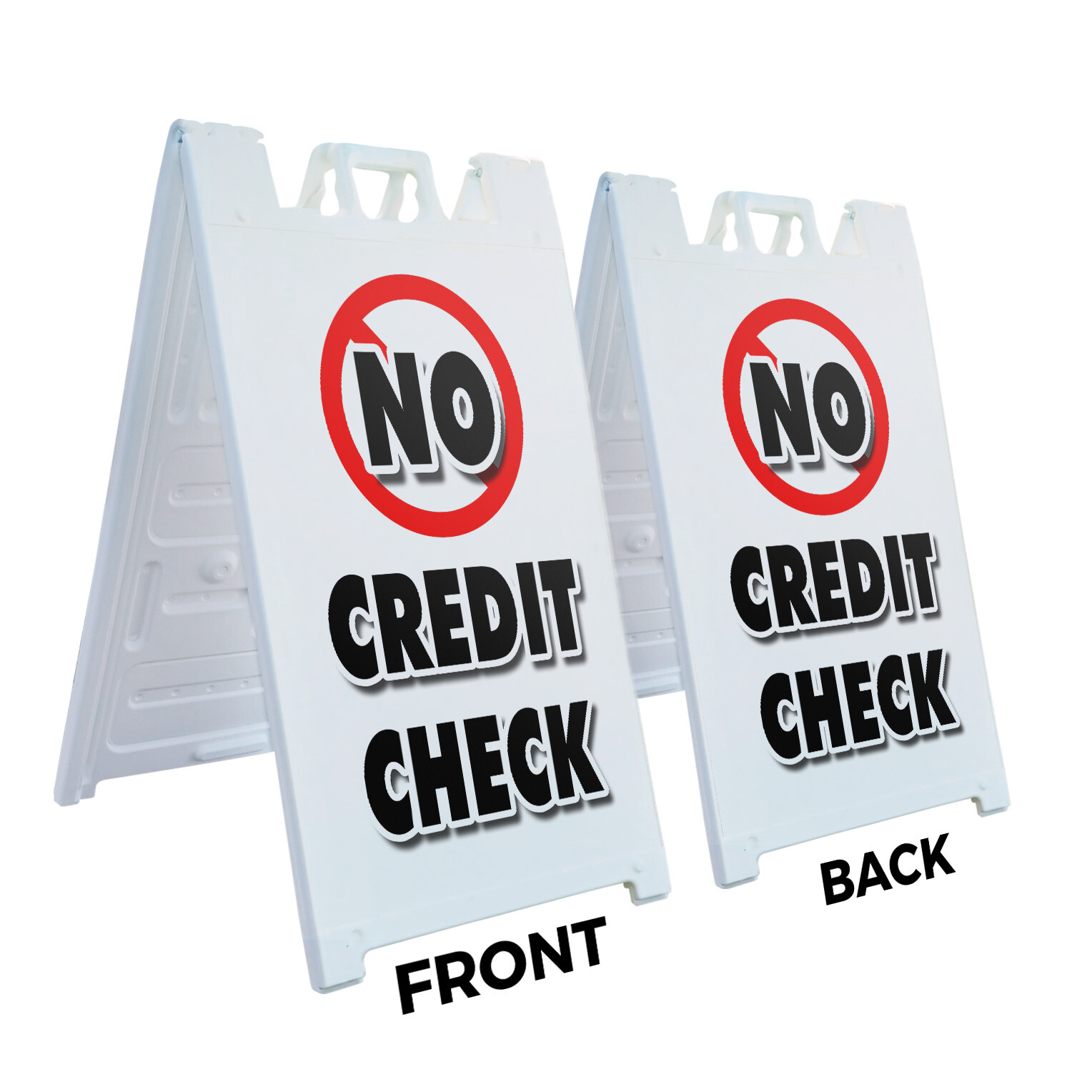 A-frame Sidewalk No Credit Check 24″ x 36″ Double Sided A-Frame Sidewalk Sign