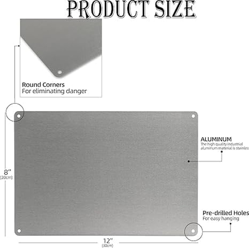Numbered Sign 19, Aluminum Number Signs for Tennis Court, 12X8 Inches Signage fo