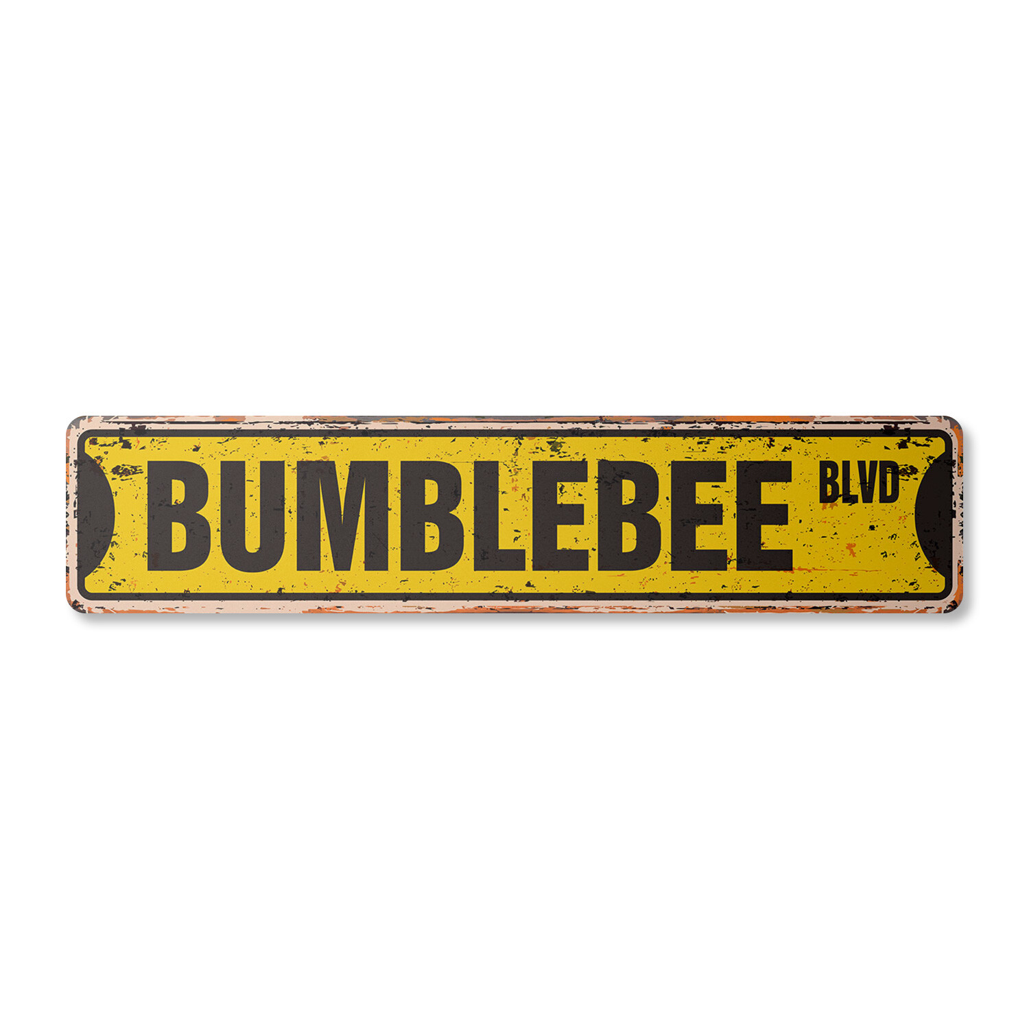 BUMBLE BEE Vintage Street Sign honey insect pollen pollination lover