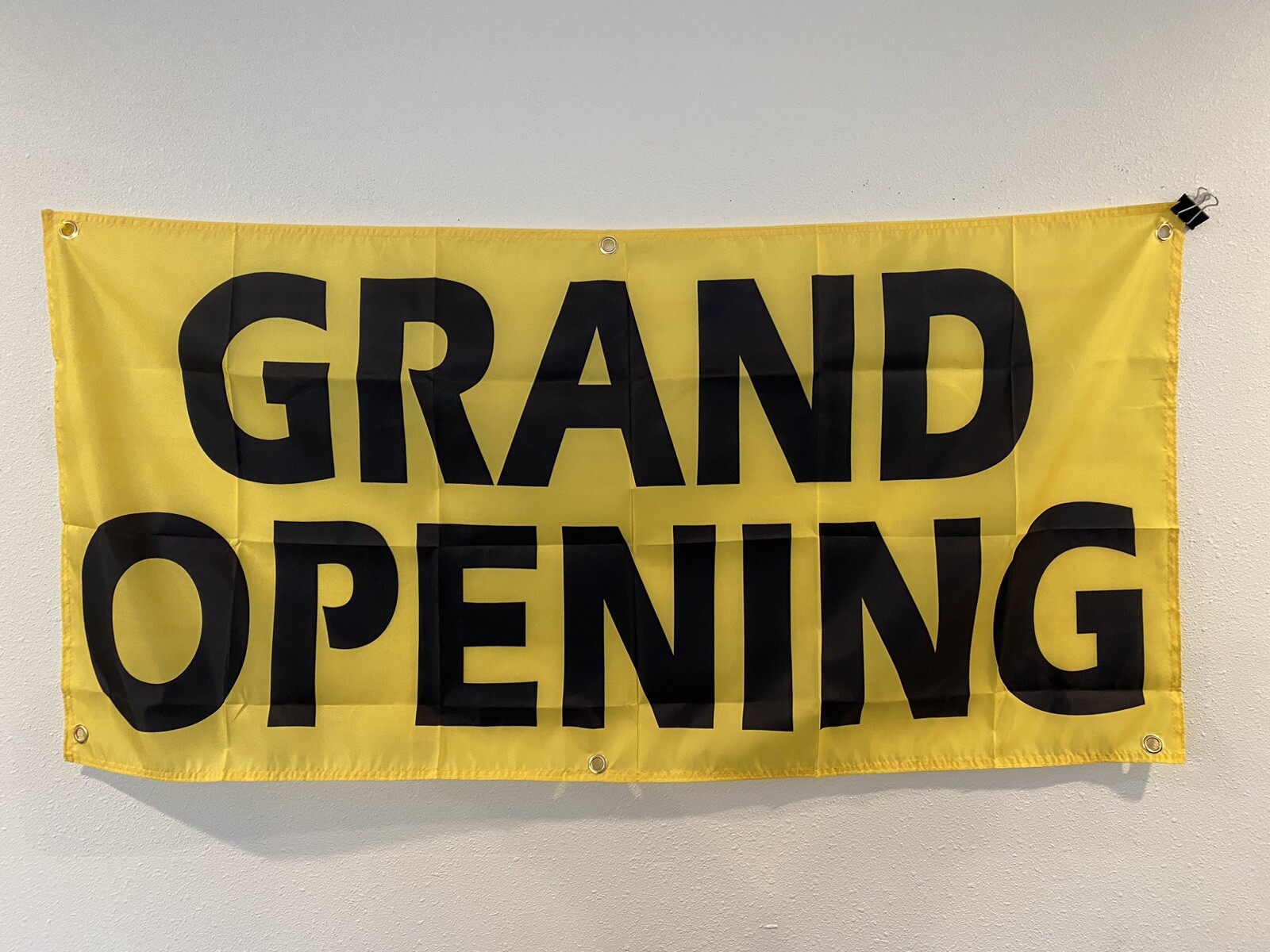 2 Pack 2×4 ft Grand Opening Banner Sign -Super Polyester Fabric