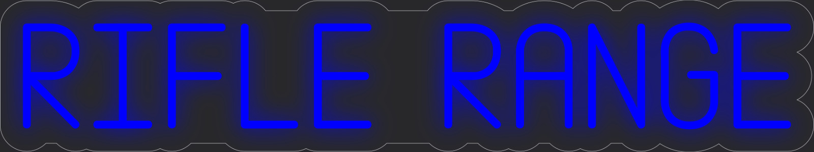 Rifle range Neon LED Sign Business Wall Decor Lighted Store Sign 36 x 7 in.
