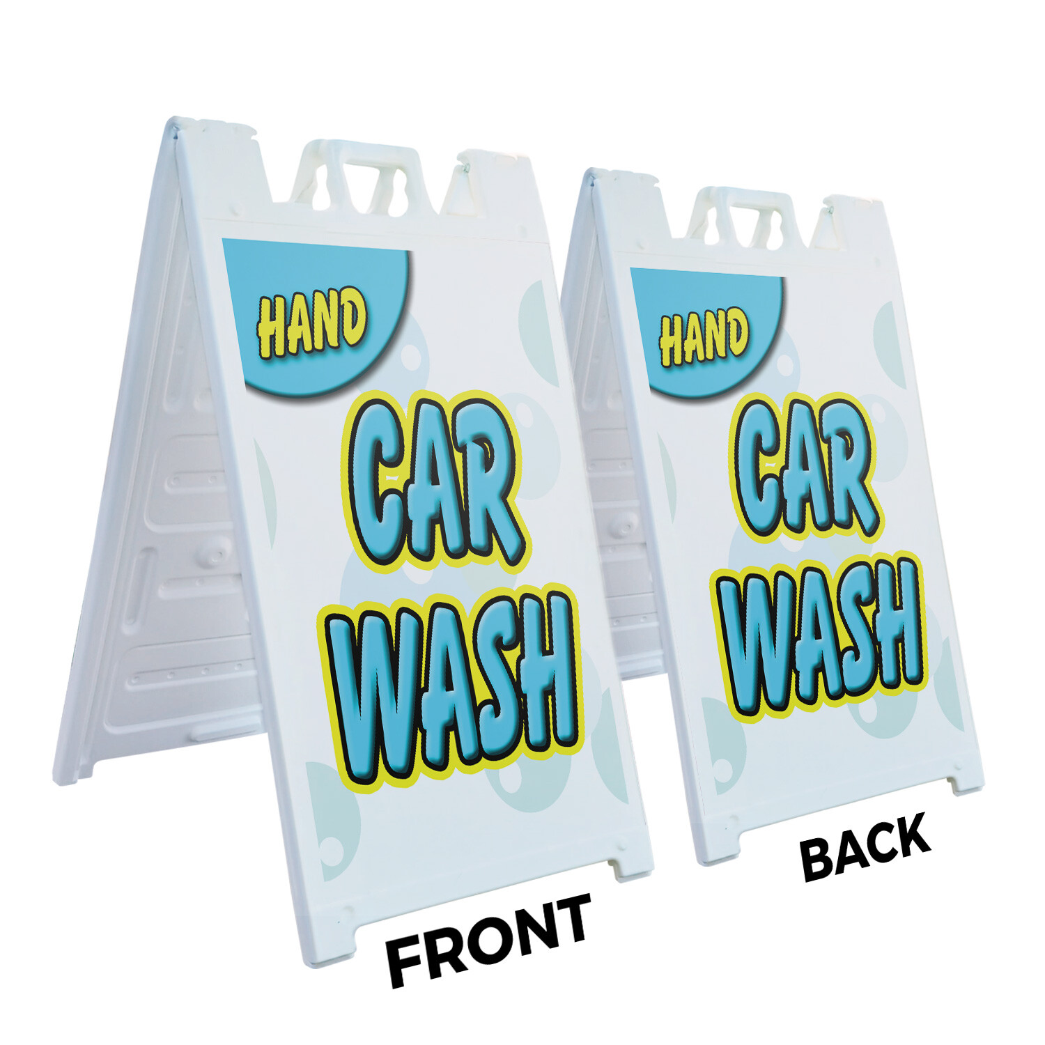 A-frame Sidewalk Hand Car Wash 24″ x 36″ Double Sided A-Frame Sidewalk Sign