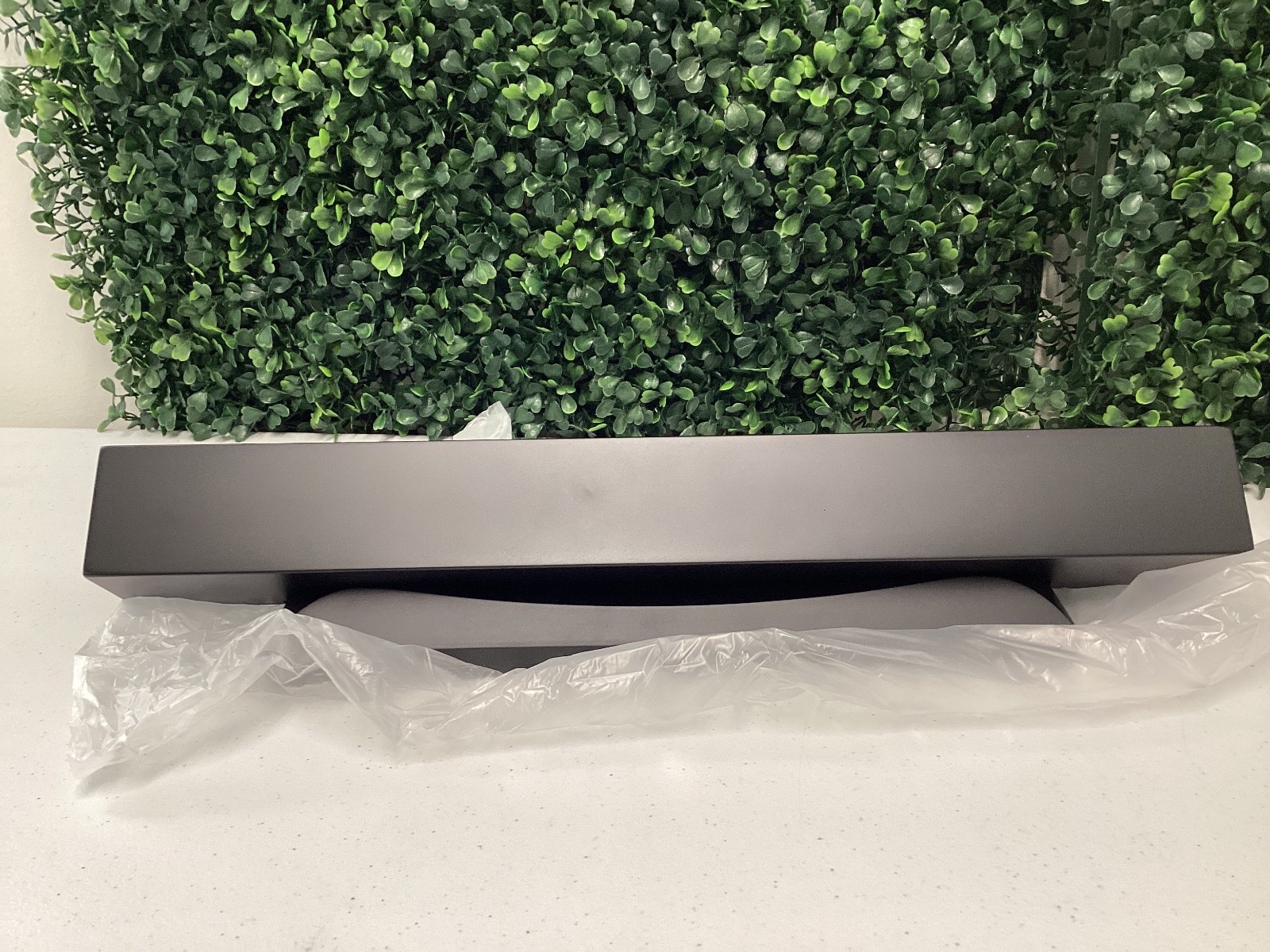 Black Countertop Reception Desk Sign Free Standing