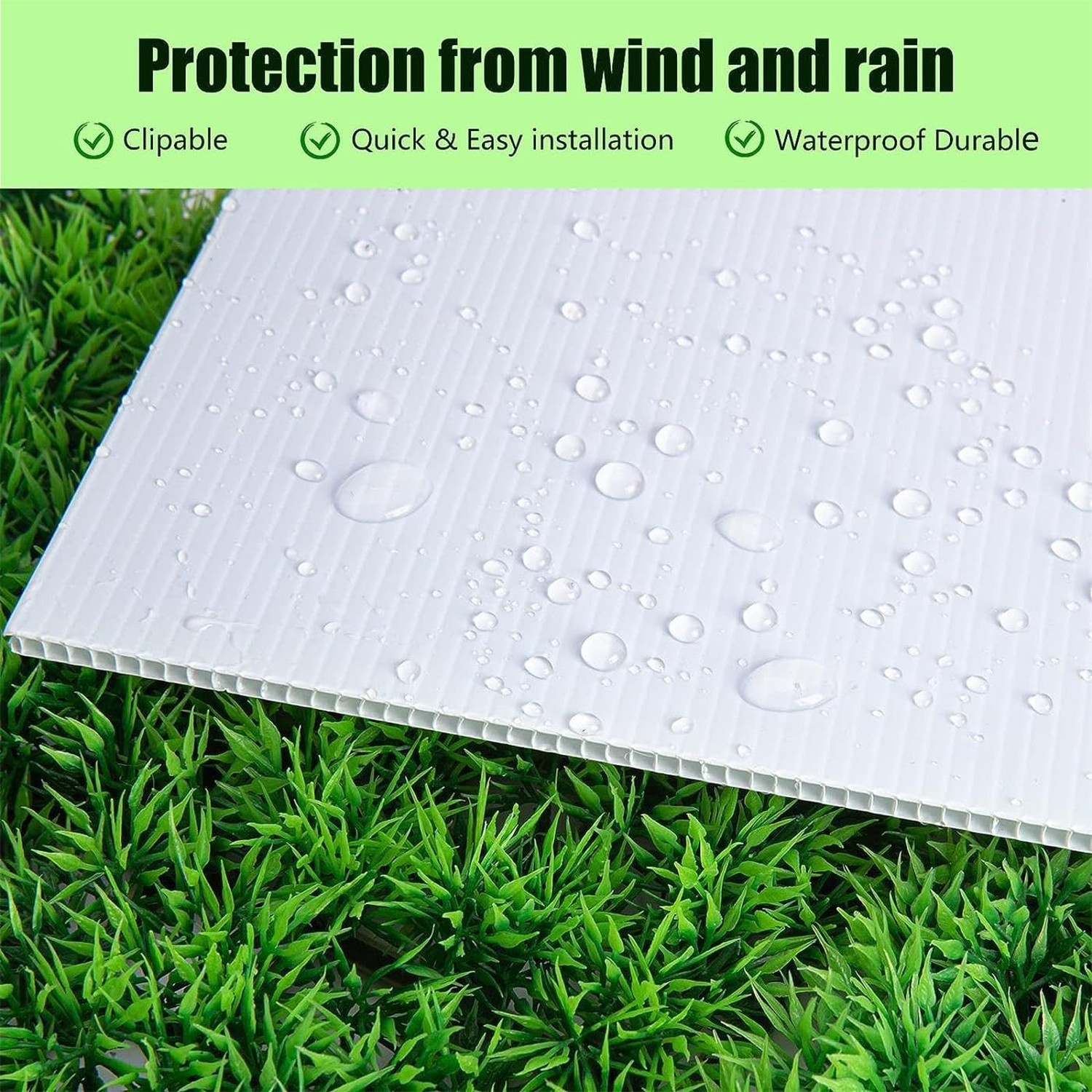 6 Pack 24″x18″ White Blank Lawn Yard Signs Corrugated Plastic Sheet with Dura…