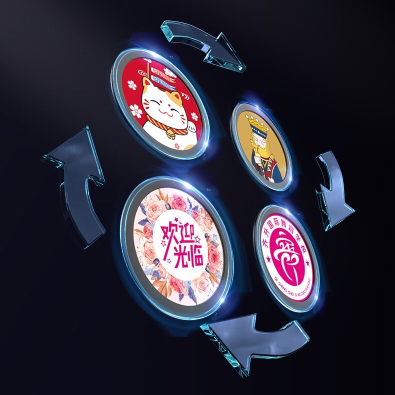 160W Custom 4-Image Outdoor Logo Projection Lamp Waterproof LED Gobo Projector
