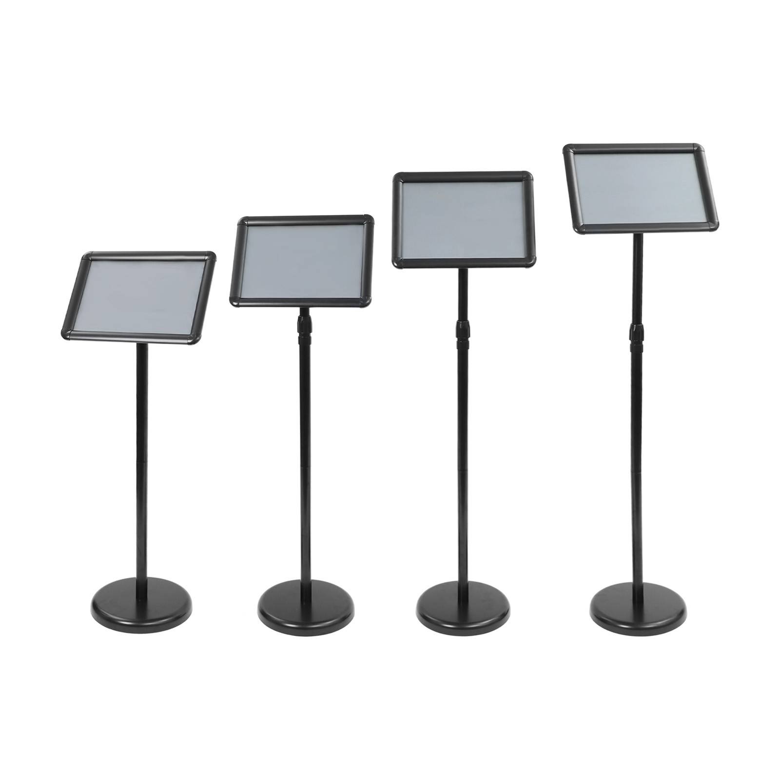 4 Packs Sign Stands Adjustable Floor Standing Sign Holder Pedestal Poster Stand