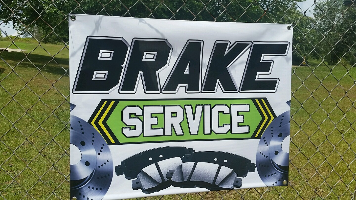 2′ x 3′ Brake Service Auto Repair Outdoor Indoor Wall Banner Open Sign Tire Shop