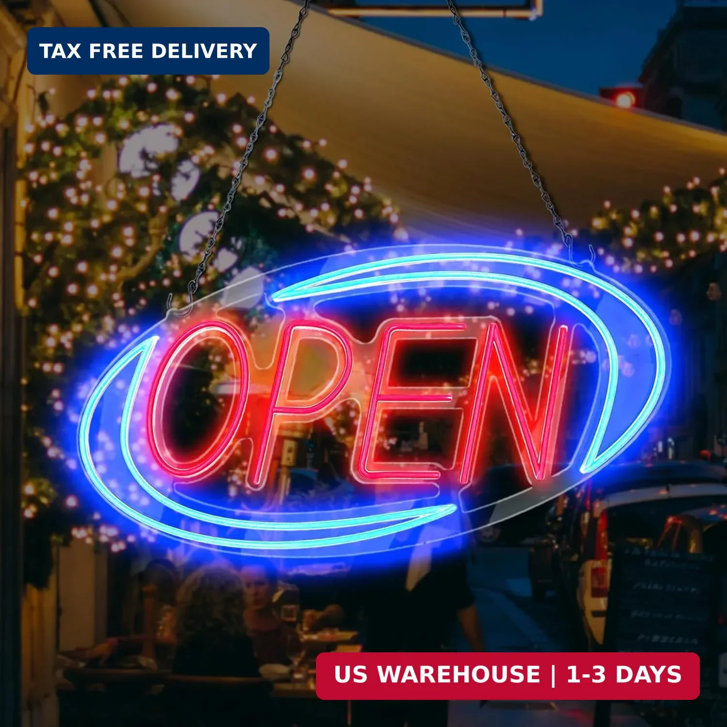 Open Signs for Business,Neon Open Sign Led,32″x 16″,Remote Control Open/Closed B