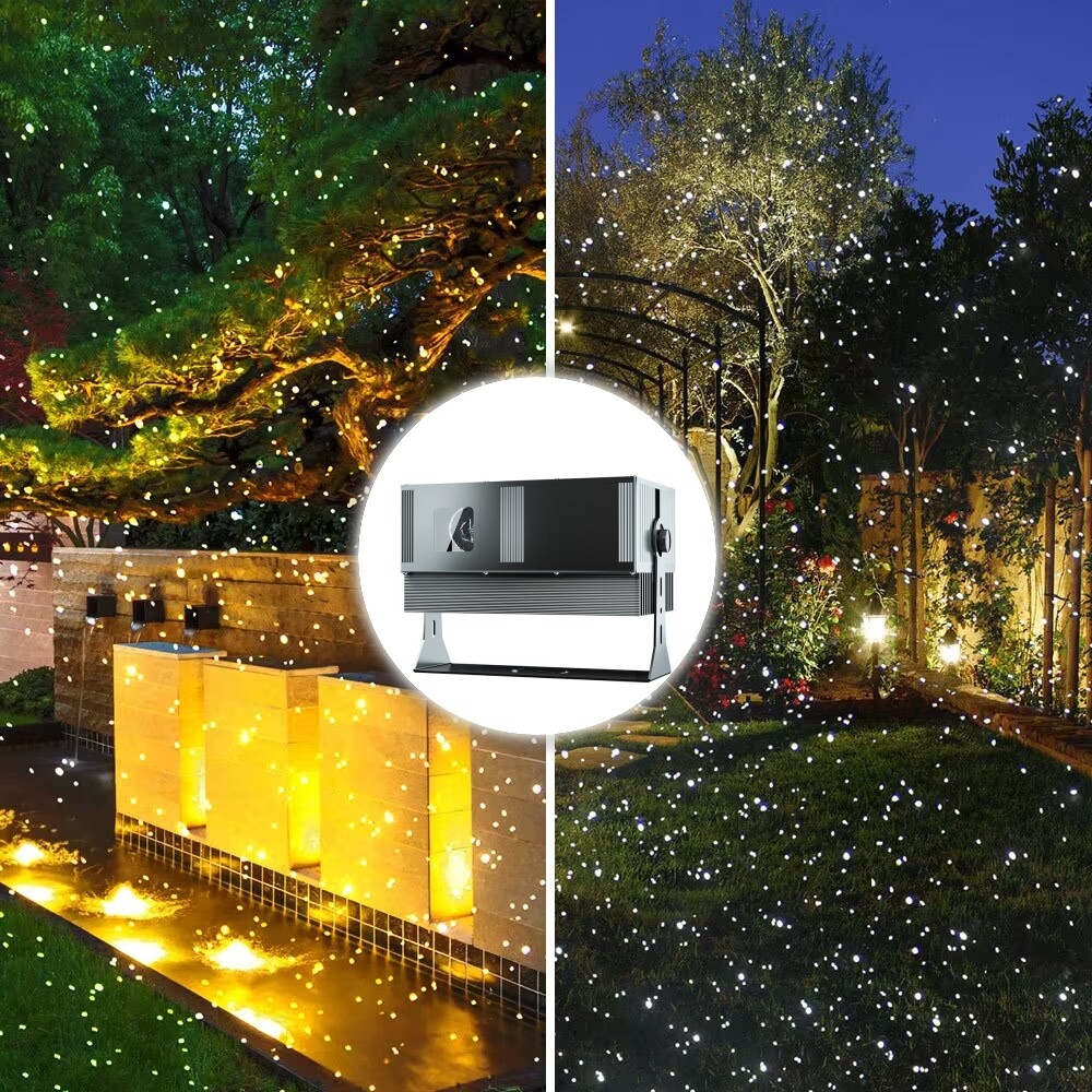 Outdoor White Laser Firefly Lamp Dynamic Projector Lights LED Spotlight 10W-30W